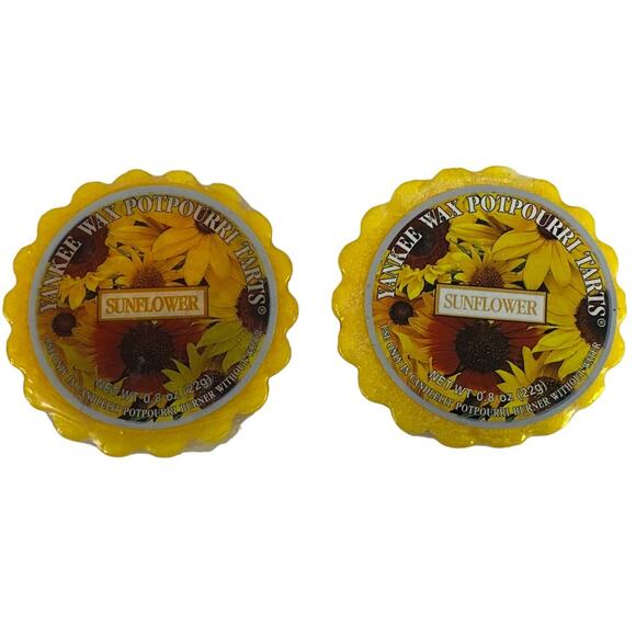 7 Yankee Candle Wax Tart Melts Sunflower Sage Snowflake Cookie Retired SEALED - Picture 4 of 12